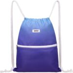 WANDF Drawstring Backpack String Bag Sackpack Cinch Water Resistant Nylon...