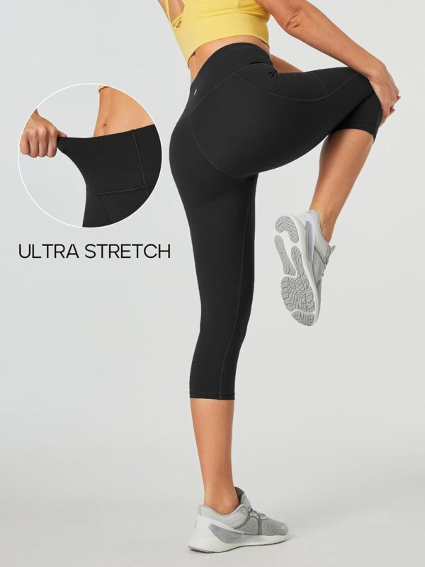 Heathyoga Capri Leggings for Women High Waisted Capri Leggings with Pockets…