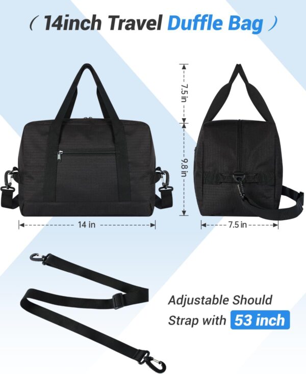 Small Gym Bag 14 inch, Mini Duffel Bag, Carry On Lightweight for Travel…