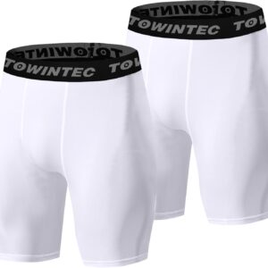 Compression Shorts Men Spandex Sports Underwear Athletic Workout Performance Baselayer…