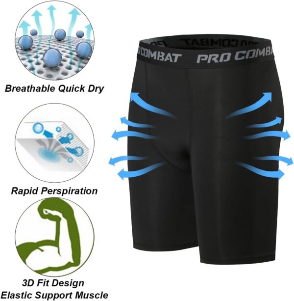 HYCOPROT Mens Compression Shorts Spandex Sports Underwear Athletic Performance…