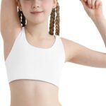 Girls Sports Bra 8-10 Racerback Training Bras for Girls Scoop Neck for Teens...