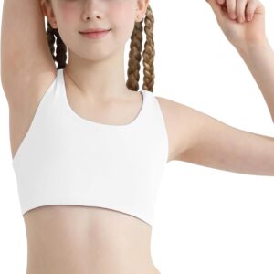 Girls Sports Bra 8-10 Racerback Training Bras for Girls Scoop Neck for Teens…