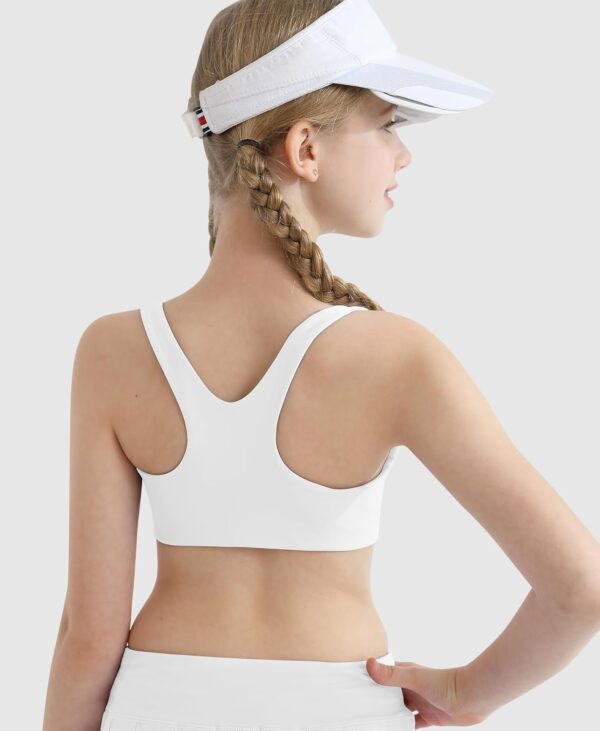 Girls Sports Bra 8-10 Racerback Training Bras for Girls Scoop Neck for Teens…