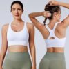 Evercute Adjustable Sports Bras for Women 3/4 Pack Racerback High Support…
