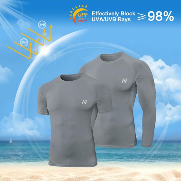 mens 5pcs Men’s Compression Sets Pants Long Sleeve Shirt Athletic Shorts Running…