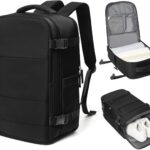 coowoz Travel Backpack Carry On for Women Man Black Gym Backpack with Laptop...