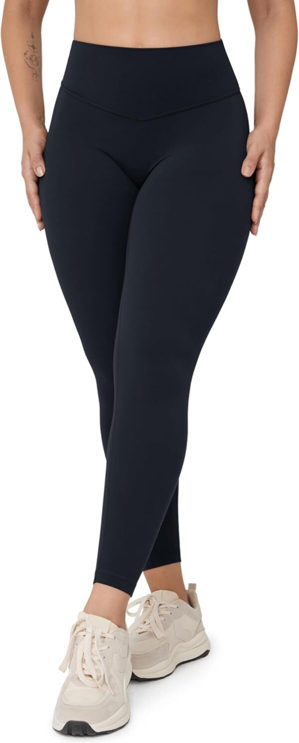 Hugcurve No Front Seam High Waisted Workout Leggings for Women Buttery Soft…
