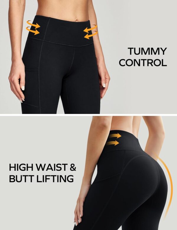Ewedoos Women’s Yoga Pants with Pockets Leggings for Women Tummy Control…