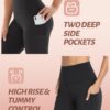 NexiEpoch 4 Pack Leggings for Women with Pockets- High Waisted Tummy Control…