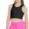 Girls Sports Bra Athletic Training Tank Tops Sleeveless Racerback Crop Tops…
