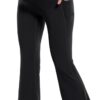 POSHDIVAH Women's Maternity Flare Leggings Over The Belly Pregnancy Workout...