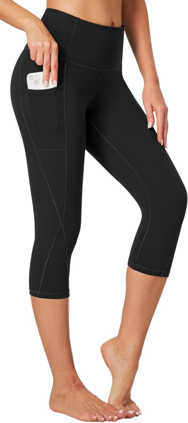 Heathyoga Capri Leggings for Women High Waisted Capri Leggings with Pockets…