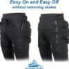 Zip-on Zip-Off Padded Shorts Protective Crash Pants Tailbone Hip Butt Pad for Skating…