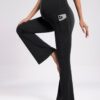 POSHDIVAH Women’s Maternity Flare Leggings Over The Belly Pregnancy Workout…
