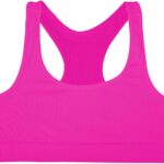 Kurve Girls Stretchy Crop Racerback Undershirt Training Sports Bra, UV...