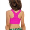 Kurve Girls Stretchy Crop Racerback Undershirt Training Sports Bra, UV…