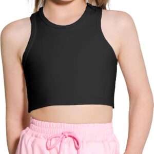 Girls Sports Bra Athletic Training Tank Tops Sleeveless Racerback Crop Tops…