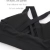 Zip Front Sports Bras for Women High Support Padded Push Up Strappy Back…