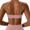 Comper Women’s Sports Bras Wirefree Racerback Workout Bras Sexy Thin Straps…