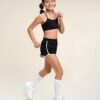 Stelle Girls Sports Bra Training Bra Spaghetti Strap Y Back Bra Yoga Crop…