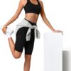 SUNCLOVE 3 Pack Biker Shorts for Women Tummy Control Workout Yoga Gym Running Shorts…
