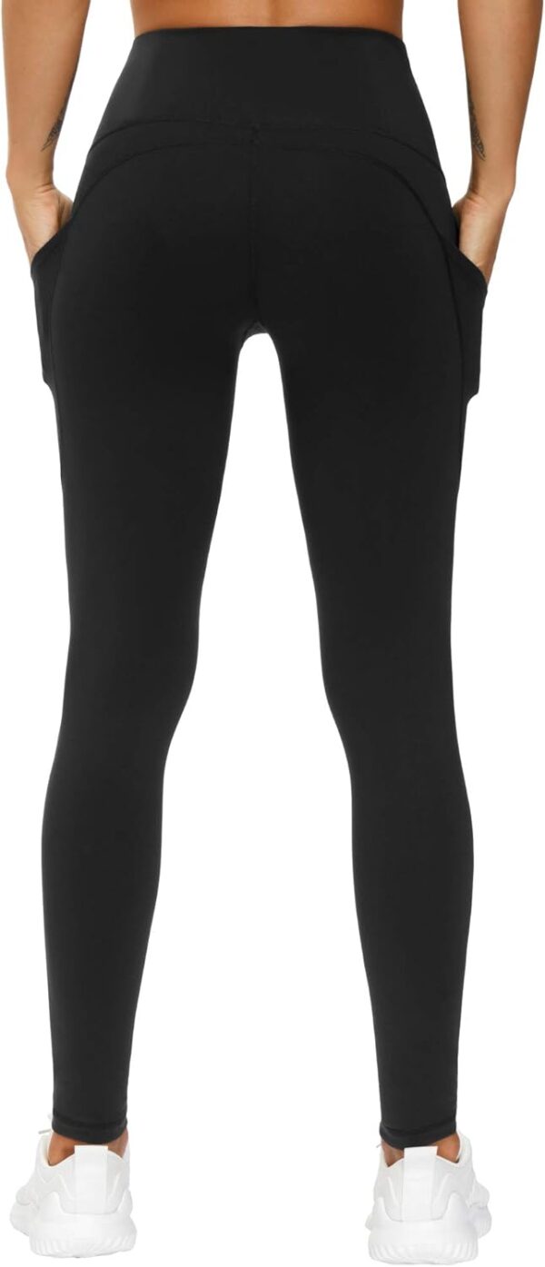 THE GYM PEOPLE Thick High Waist Yoga Pants with Pockets, Tummy Control…