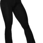 Sunzel Flare Leggings, Crossover Yoga Pants with Tummy Control, High-Waisted...