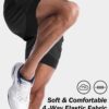 Aolesy Men’s Gym Shorts with Liner – 5 Lightweight Running Shorts Mesh Workout…