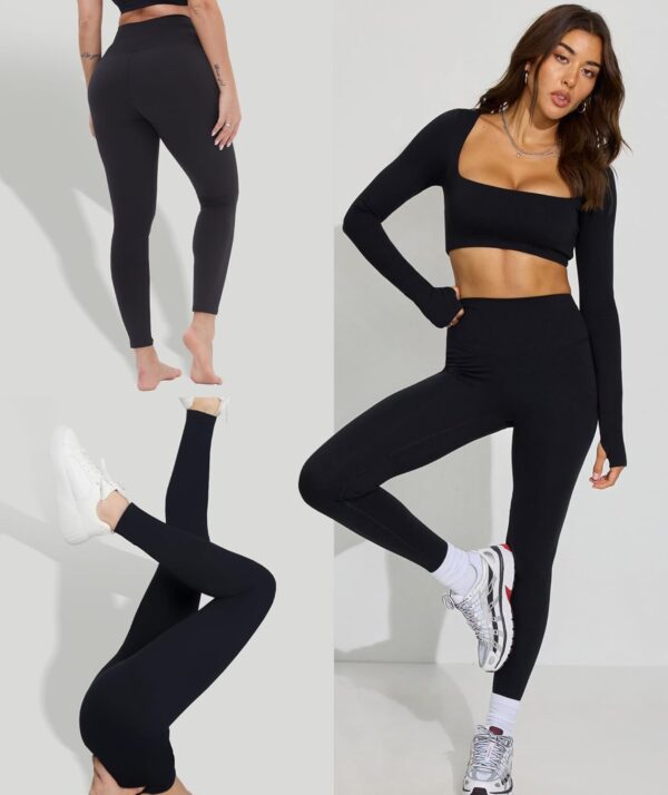 GAYHAY High Waisted Leggings for Women – Soft Opaque Slim Tummy Control…