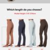 Sunzel High Waist Mini Flared Leggings for Women, Tummy Control Casual Flare…