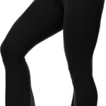 UEU Flare Leggings for Women with Tummy Control, V Crossover High Waisted...