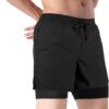 Men’s 2 in 1 Athletic Quick Dry Shorts,Running Lightweight,Sweat Wicking Gym Workout…