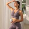 Evercute Zip Front Post-Surgery Bra Women’s Wireless Sports Bras Padded…