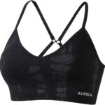 AUROLA Serpent Seamless Sports Bras for Women,Backless Padded Strappy...