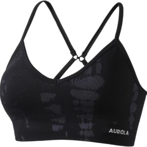 AUROLA Serpent Seamless Sports Bras for Women,Backless Padded Strappy…