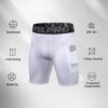 Mens Compression Shorts with Pocket 1/3 Pack- Running Athletic Workout Underwear…