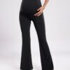 POSHDIVAH Women’s Maternity Flare Leggings Over The Belly Pregnancy Workout…