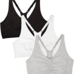 Fruit of the Loom Women's Multi-Pack Racerback Shirred Sports Bra  Light...