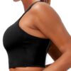 Sports Bras for Women, Supportive Longline High Neck Sports Bra Push Up…