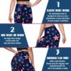 Eciodci Women’s American Flag Leggings USA 4th of July Patriotic Stripes…