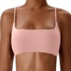 Comper Women's Sports Bras Wirefree Racerback Workout Bras Sexy Thin Straps...