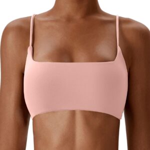 Comper Women’s Sports Bras Wirefree Racerback Workout Bras Sexy Thin Straps…