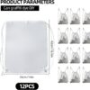 12 Pcs Tie Dye Drawstring Bags White Sublimation Blank Backpack Drawstring…