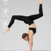 NexiEpoch High Waisted Leggings for Women – Black Tummy Control Compression…