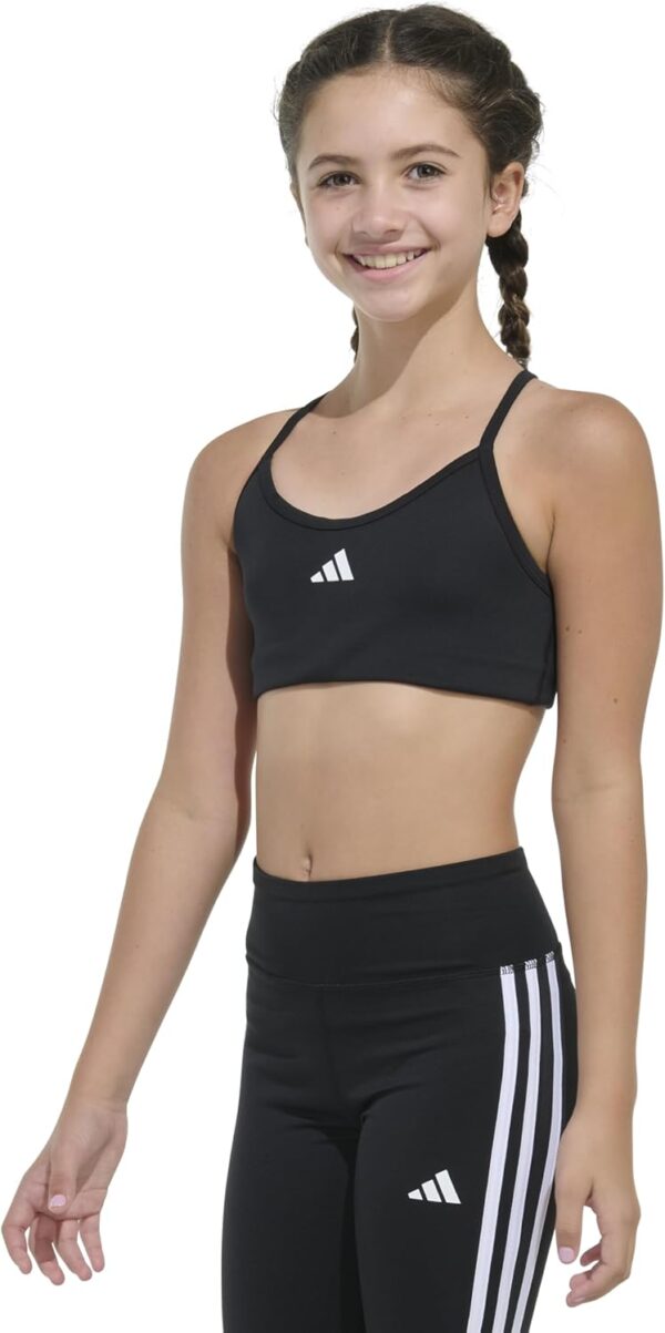 adidas Girls’ Padded Y Back Sports Bra