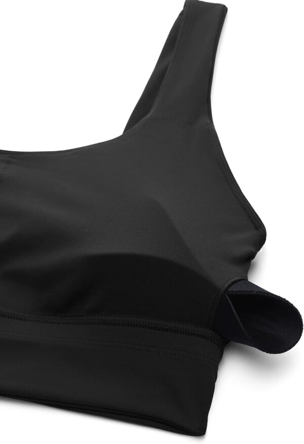 CRZ YOGA Butterluxe Womens U Back Sports Bra – Scoop Neck Padded Low Impact…