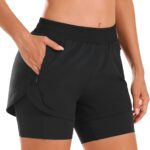 Stelle Women 2 in 1 Running Shorts High Waisted Athletic Shorts Gym Workout Shorts...