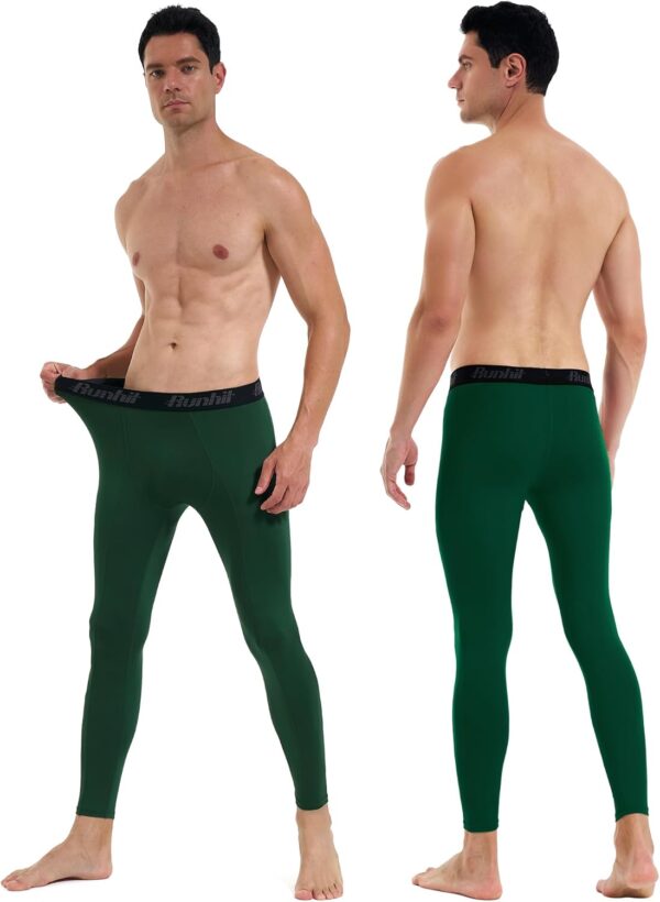 Runhit Mens Compression Pants Running Tights Workout Leggings Athletic Base Layer…