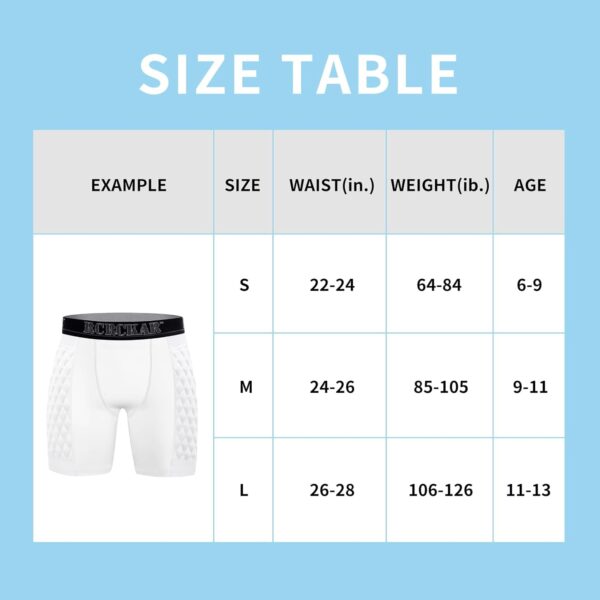 Youth Boys Baseball Padded Sliding Shorts Protective Athletic Compression Underwear…